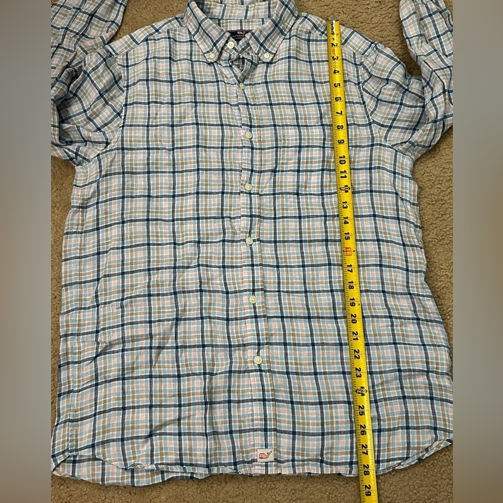 Vineyard Vines Men’s Medium Classic Fit 100% Linen Whale Shirt - Picture 7 of 8